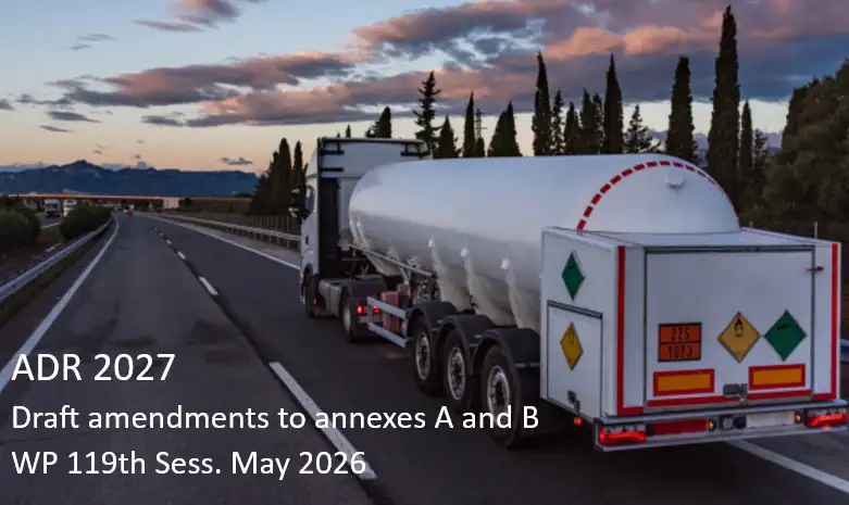 ADR 2027 Draft amendments to annexes A and B | WP 119th Sess. May 2026 ADR 2027 Draft amendments to annexes A and B | WP 119th Sess. May 2026